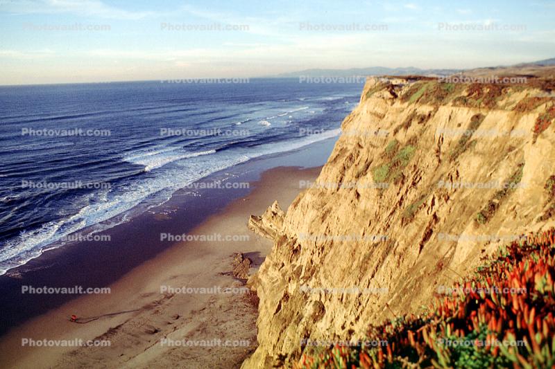 Waves, Cliffs, Beach, Peaceful, Calm, Bucolic, Horizon
