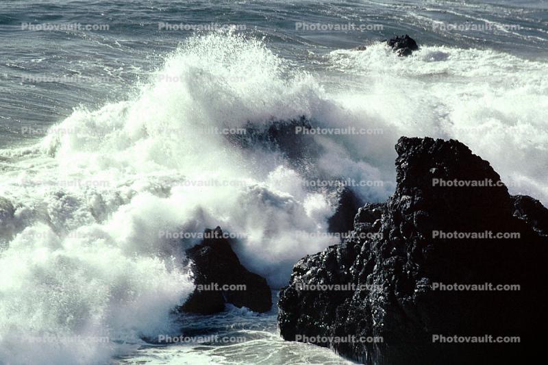 Big Frothy Waves, Spray, Marin Headlands, Marin County, Point Bonita