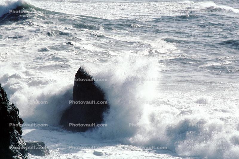 Big Frothy Waves, Spray, Marin Headlands, Marin County, Point Bonita