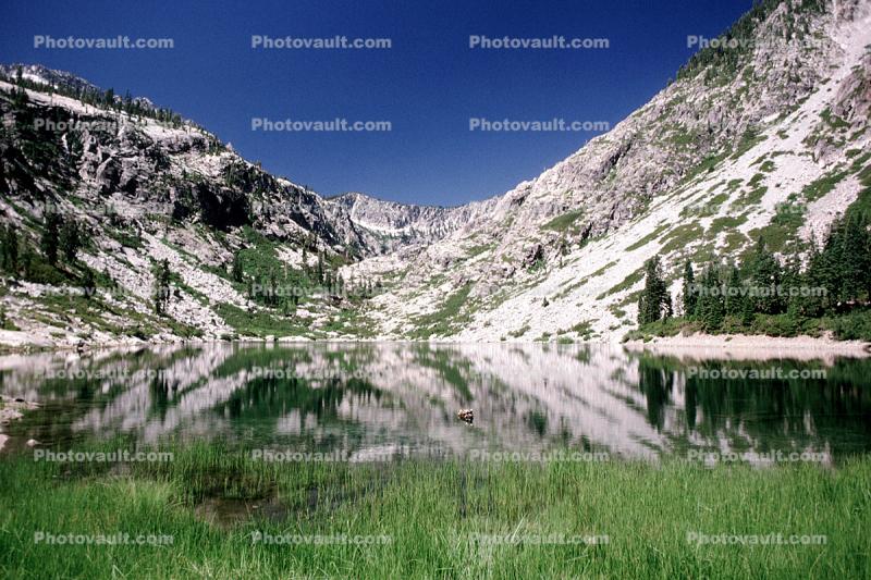 Lake, hills, mountains, reflection, water