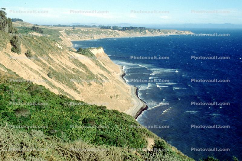 Cliffs, Pacific Ocean, seashore, coast, coastal, coastline, shoreline