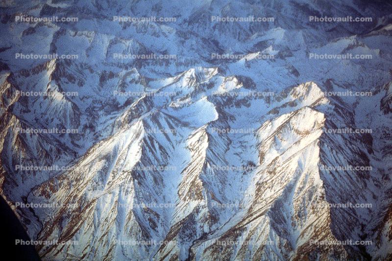 Fractal Mountains, shapes, Sierra-Nevada range