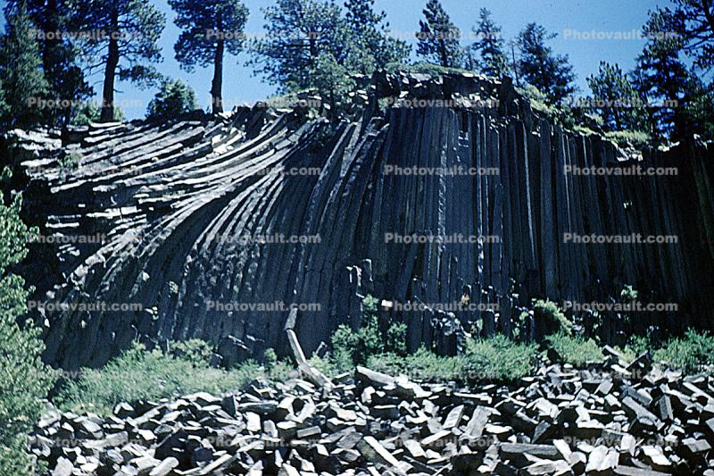 Twisted Columnar Basalt Formation