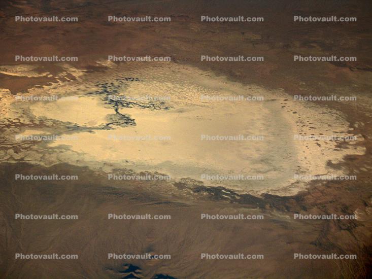 A frothy Alkaline Soda Lake, Mojave Desert, east of Los Angeles, water