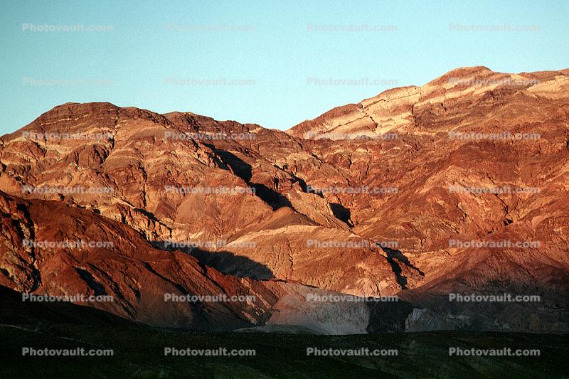 Red Barren Landscape, Empty, Bare Hills Erosion