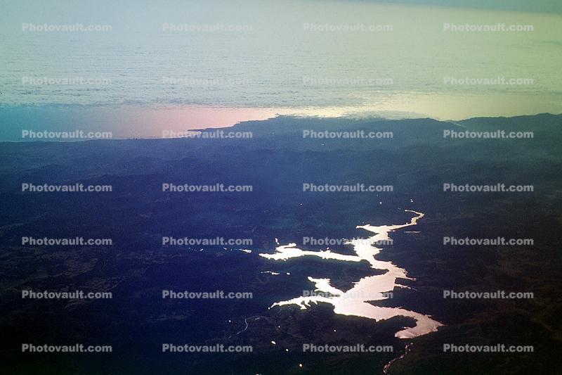 Nacimiento Lake, water, Pacific Ocean, coast, coastline, San Simeon