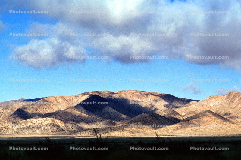 Hills, Mountain Range, clouds, shadow