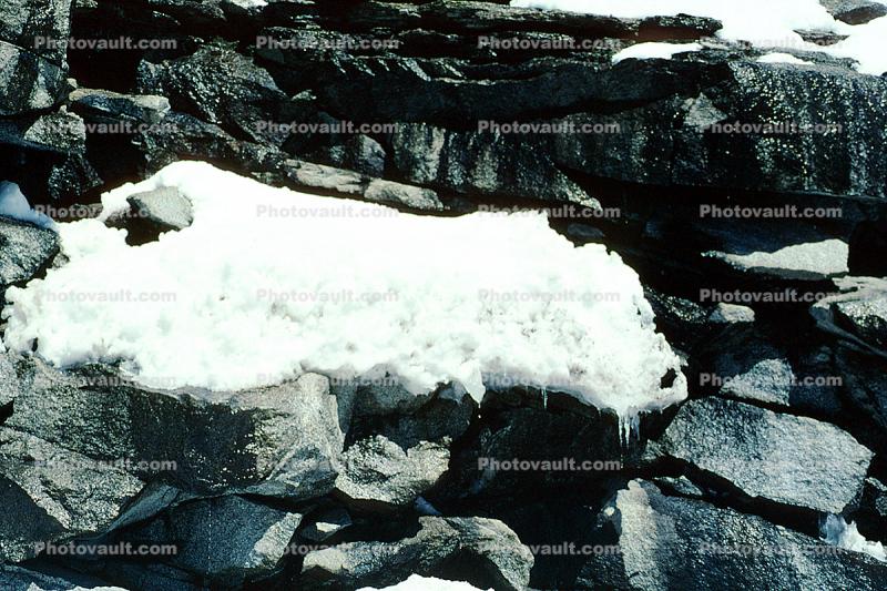 Rock, Stone Wall, snow, winter