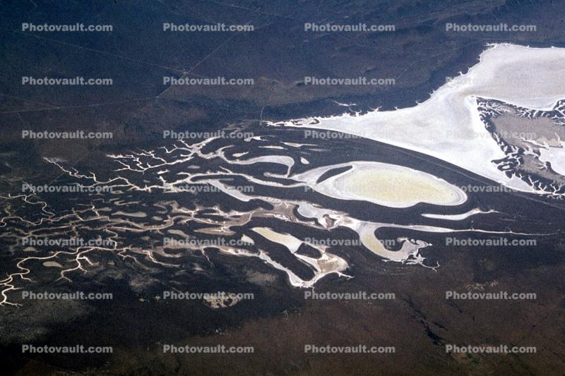 Soda Lake, near the Temblor Range, Fractal Patterns, water