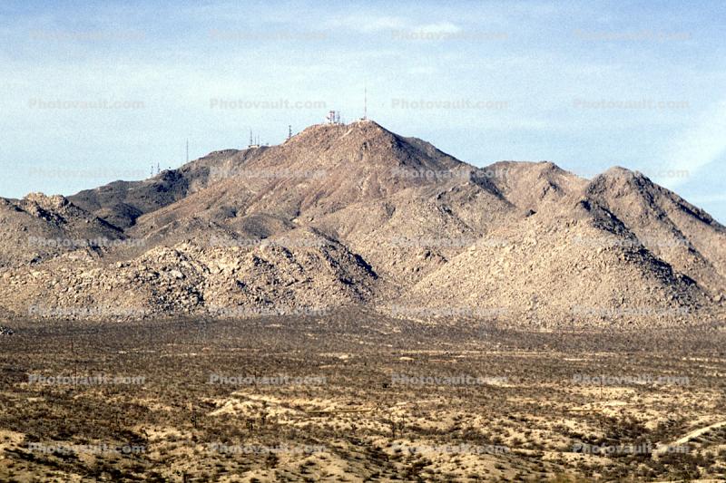 Mojave Desert, near Baker, hills