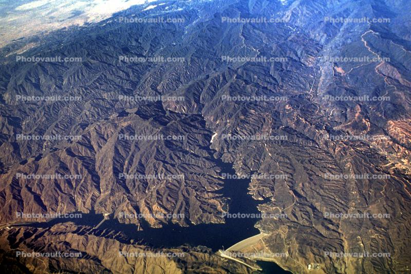 Reservoir, Dam, Castaic Lake State Recreation Area, Mountains, Hills, water