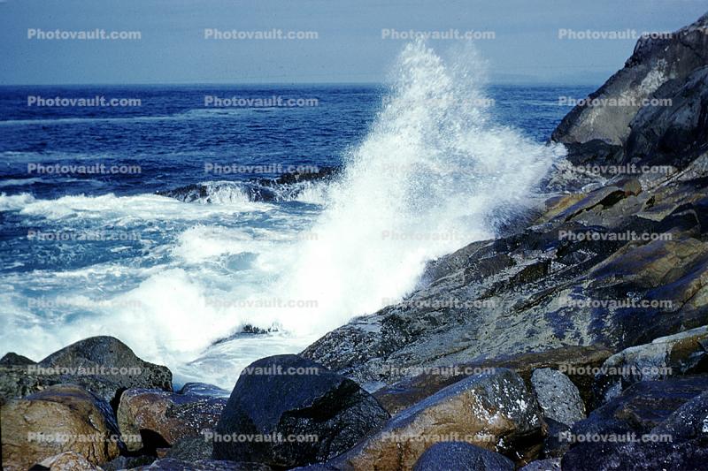 splash, ocean, water, rocks, Morro Rock, Pacific Ocean