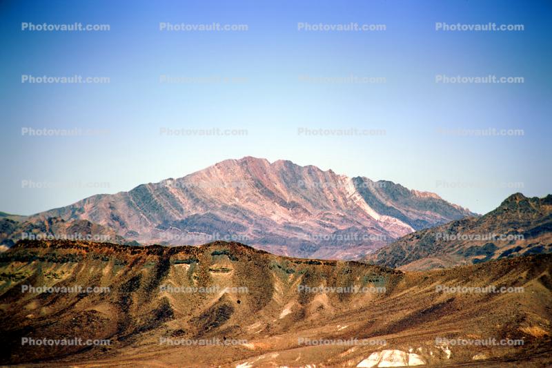 Mountains, stratified layers, geological formations