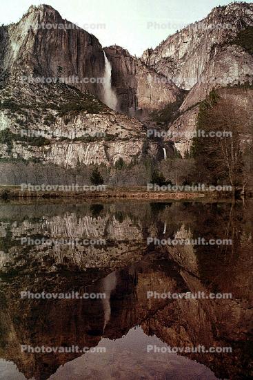 Yosemite Falls, Merced River, Waterfall, Granite Cliff