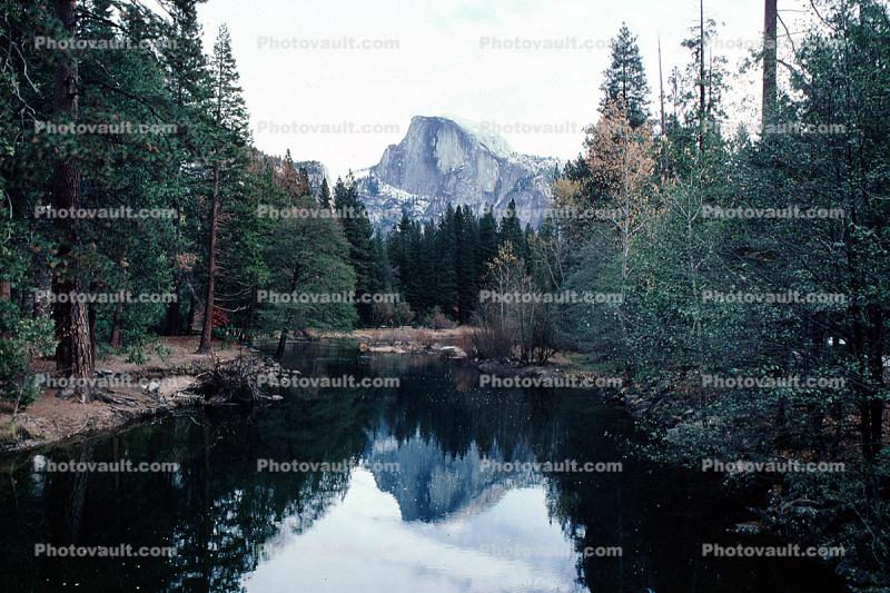 Merced River, Half Dome, reflections, water