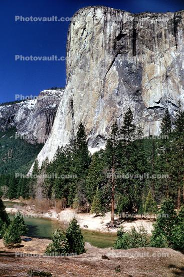 El Capitan, Granite Cliff, Yosemite Falls, Waterfall