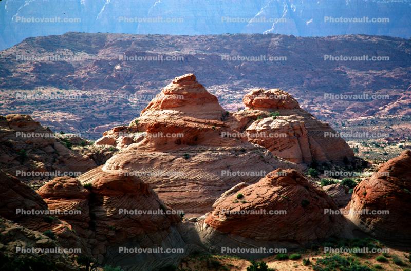Geocones, Cones, Mountains, Pancake Layers, Sedimentary Rock
