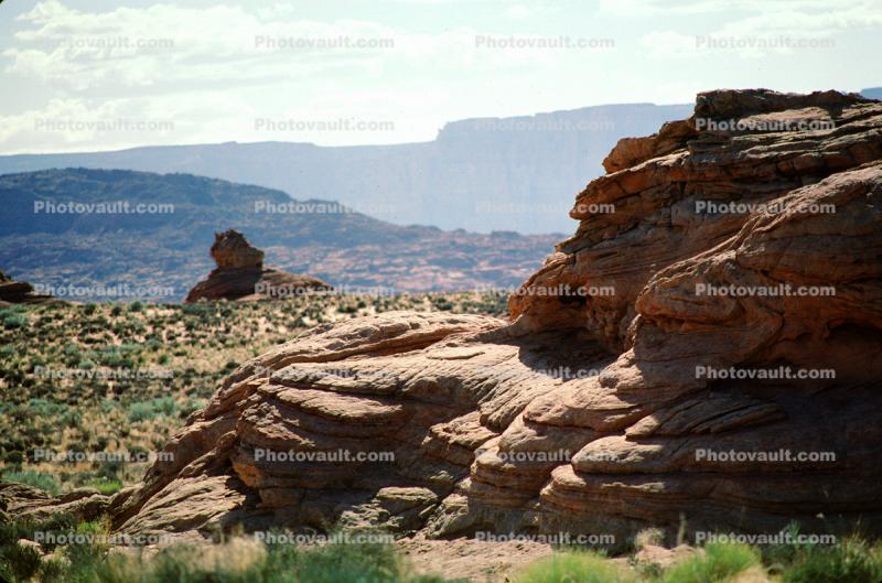 Rockscape, Barren Landscape, Rock Formations, Mountains, Cumulus