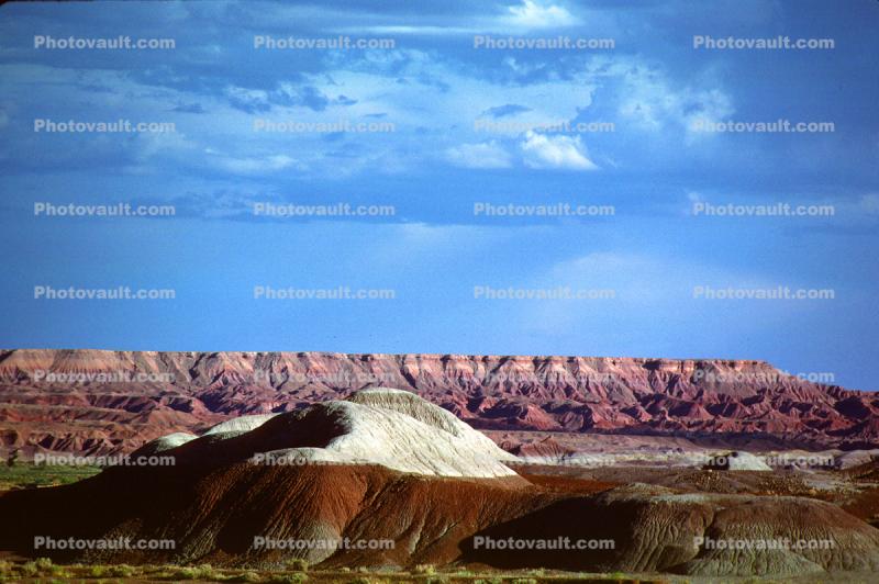 Barren Rock Formations with Clouds