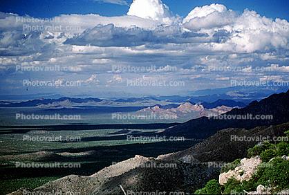 Cloud Shadows in a Valley, Hills and Mountains