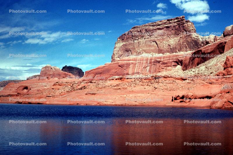 Butte, Lake, Barren, Rock, Landscape, water, reservoir