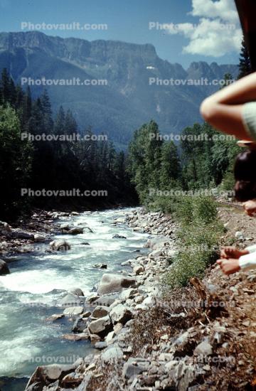 rugged river, rapids, water, elbow