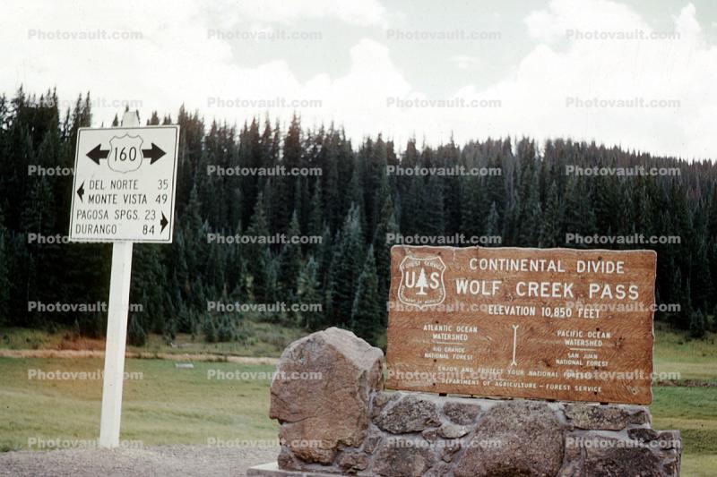 Continental Divide, Wolf Creek Pass