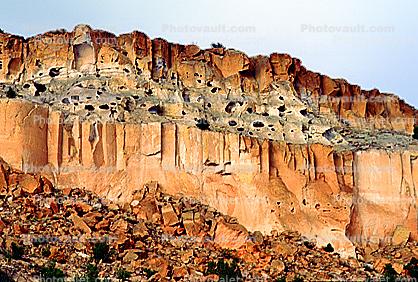 sheer cliff, Bandelier National Monument