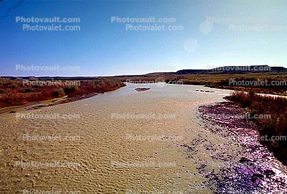 water, San Juan River, mud, near Four Corners