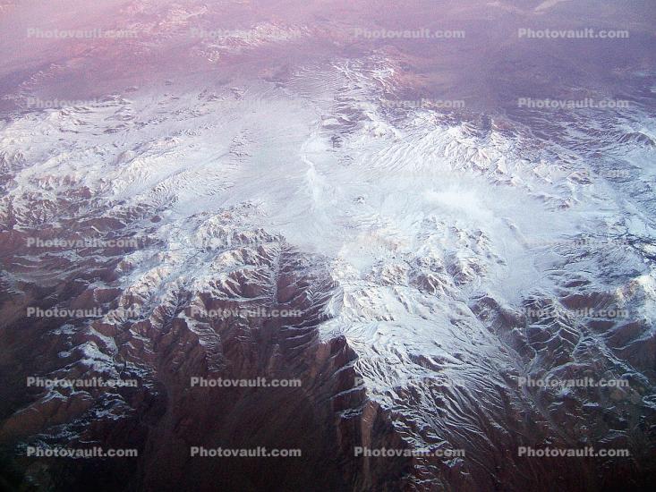 snow dusted fractal mountains
