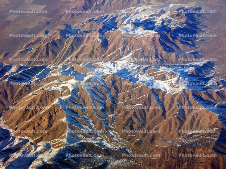 snow dusted fractal mountains
