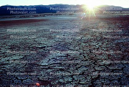 Cracked Earth, dried mud, desiccated lake floor