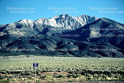 Boundary Peak, fractal mountains, Snow, Ice, Cold, Esmeralda County