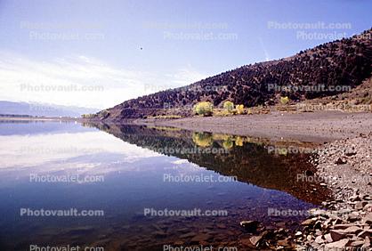 Water Reflections and Hills, shoreline