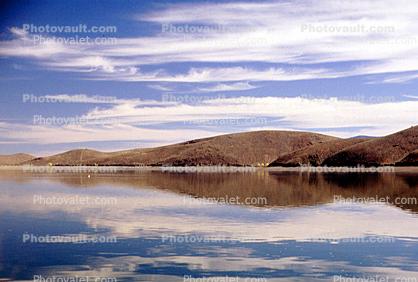 Water Reflections, Hills Clouds, Barren