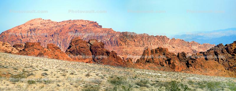 Red Rock Canyon National Conservation Area, (RRCNCA), Mojave Desert, Panorama