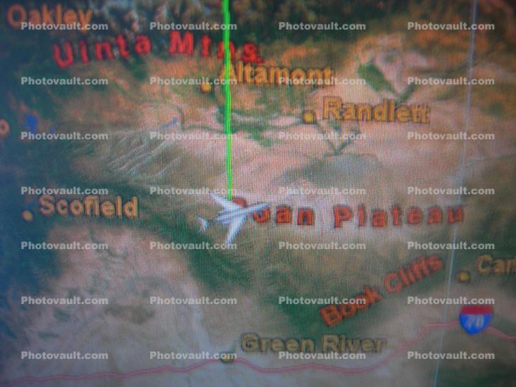 Rosa Plateau, Utah, map