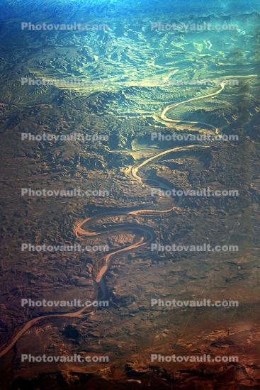 Green River, Uintah Basin, Fractal Landscape, Patterns, meander