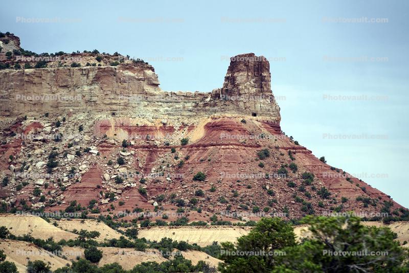 Rock Rubble Sandstone Formations, Geoforms, Butte