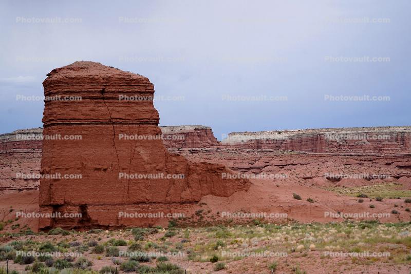 Sandstone Rock Formations, Geoforms, Butte Knob