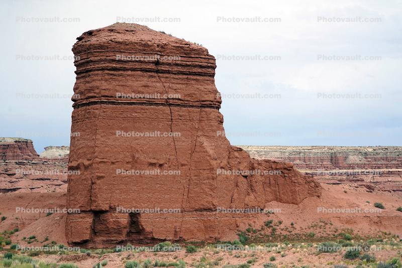 Sandstone Rock Formations, Geoforms, Butte