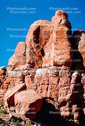 Sandstone Cliff, stratum, strata, layered, sedimentary rock, HooDoo, Spire, Sandstone
