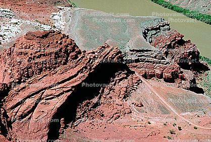 Colorado River, Sandstone Cliff, stratum, strata, layered, sedimentary rock