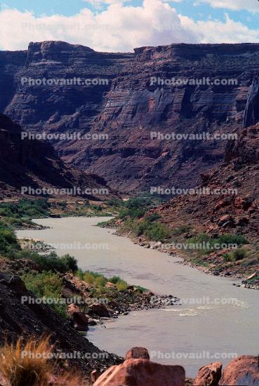 Colorado River, cliffs, valley