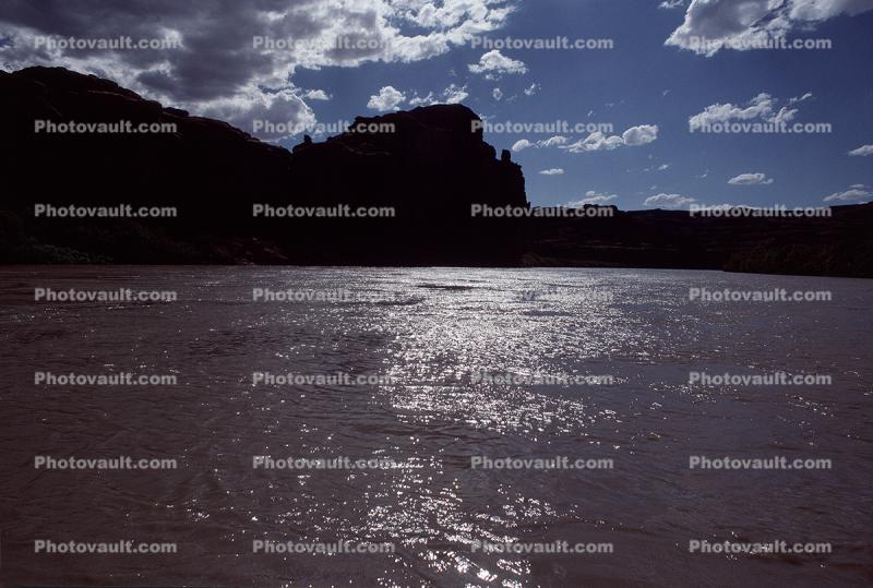 Colorado River, Water, sun glint