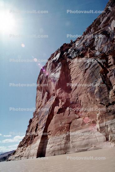 cliff, sandstone, rocks