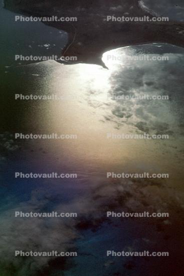 Great Salt Lake, Clouds, Chromatic sun, water