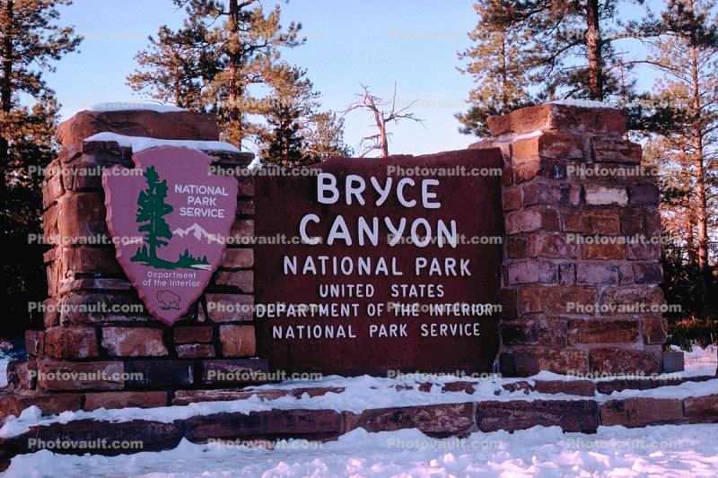 Bryce Canyon National Park signage