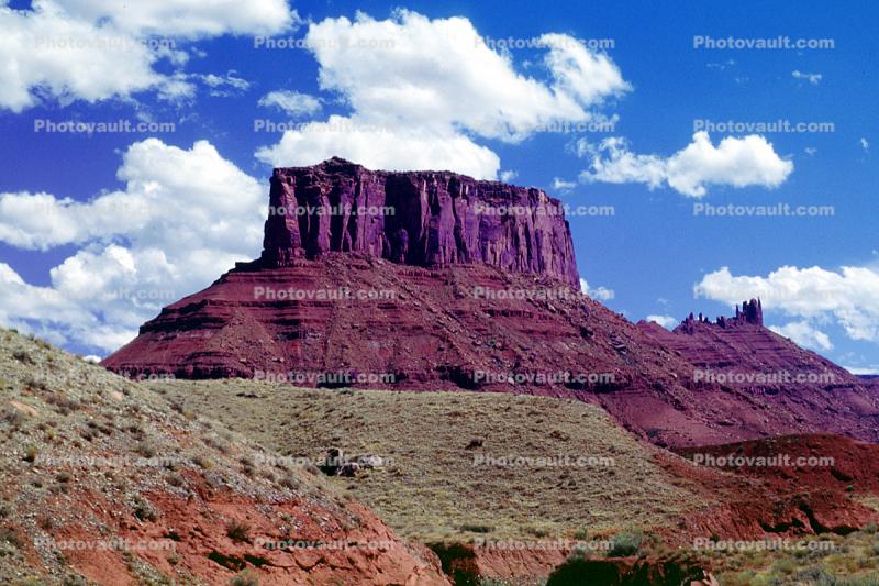 Mesa, clouds, Cliffs, stone, geologic feature, Castle Valley, east of Moab
