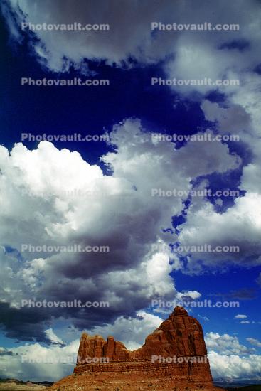 geoforms, Mountains, Cumulus Clouds